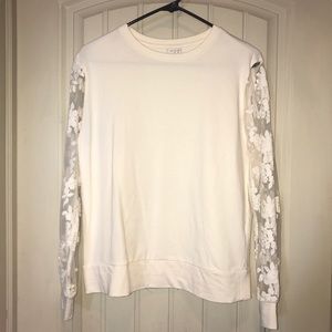 Women’s Small Lacey-Sleeve Top